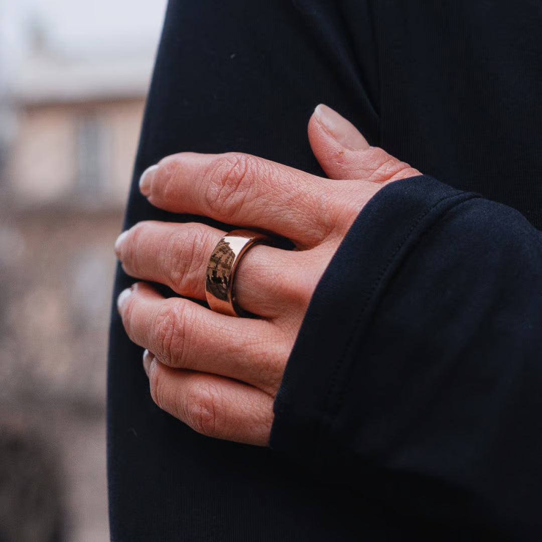 Circular Ring 2 in Rose Gold