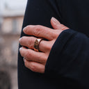 Circular Ring 2 in Rose Gold