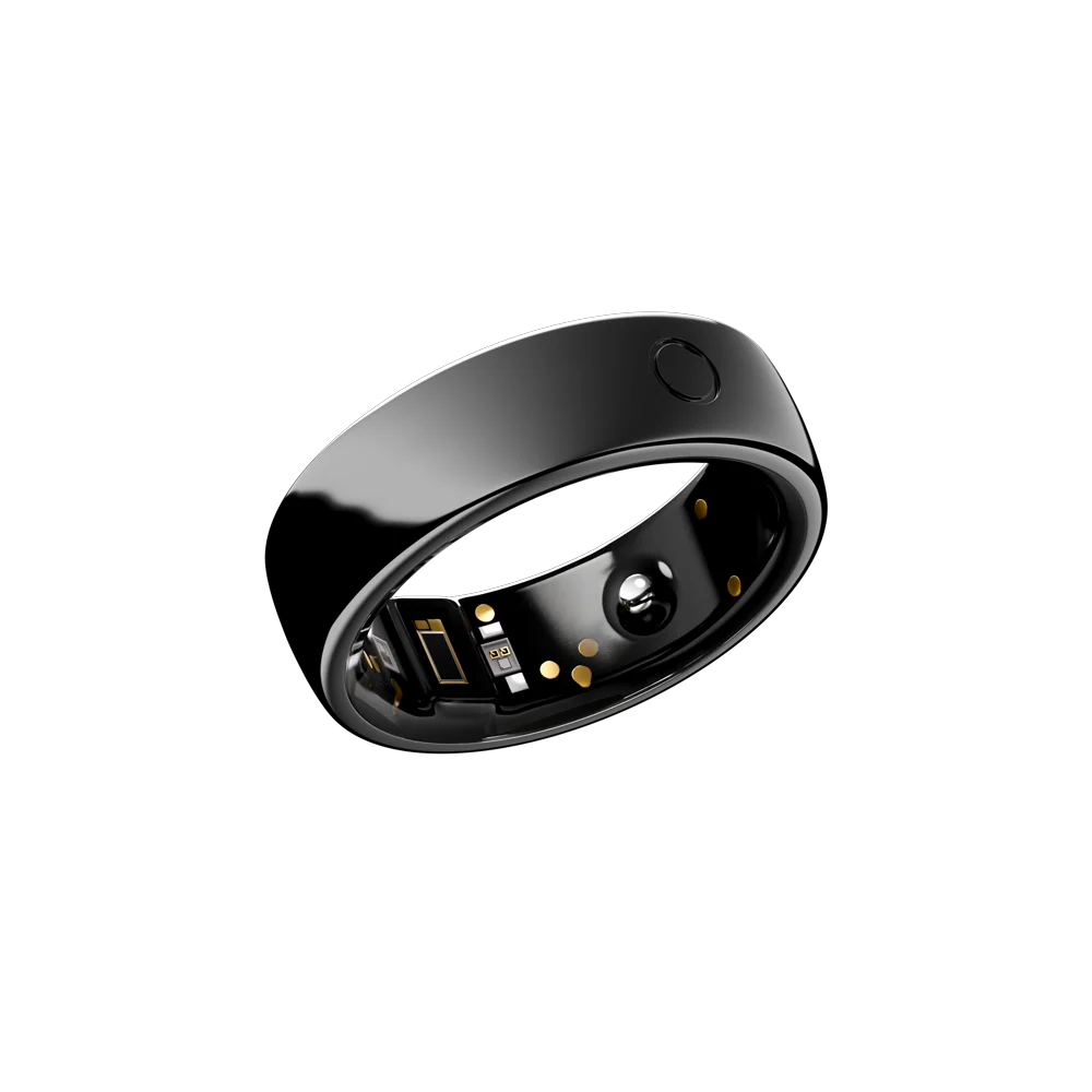 Circular Ring 2 in Obsidian Black