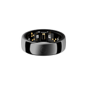 Circular Ring 2 in Obsidian Black