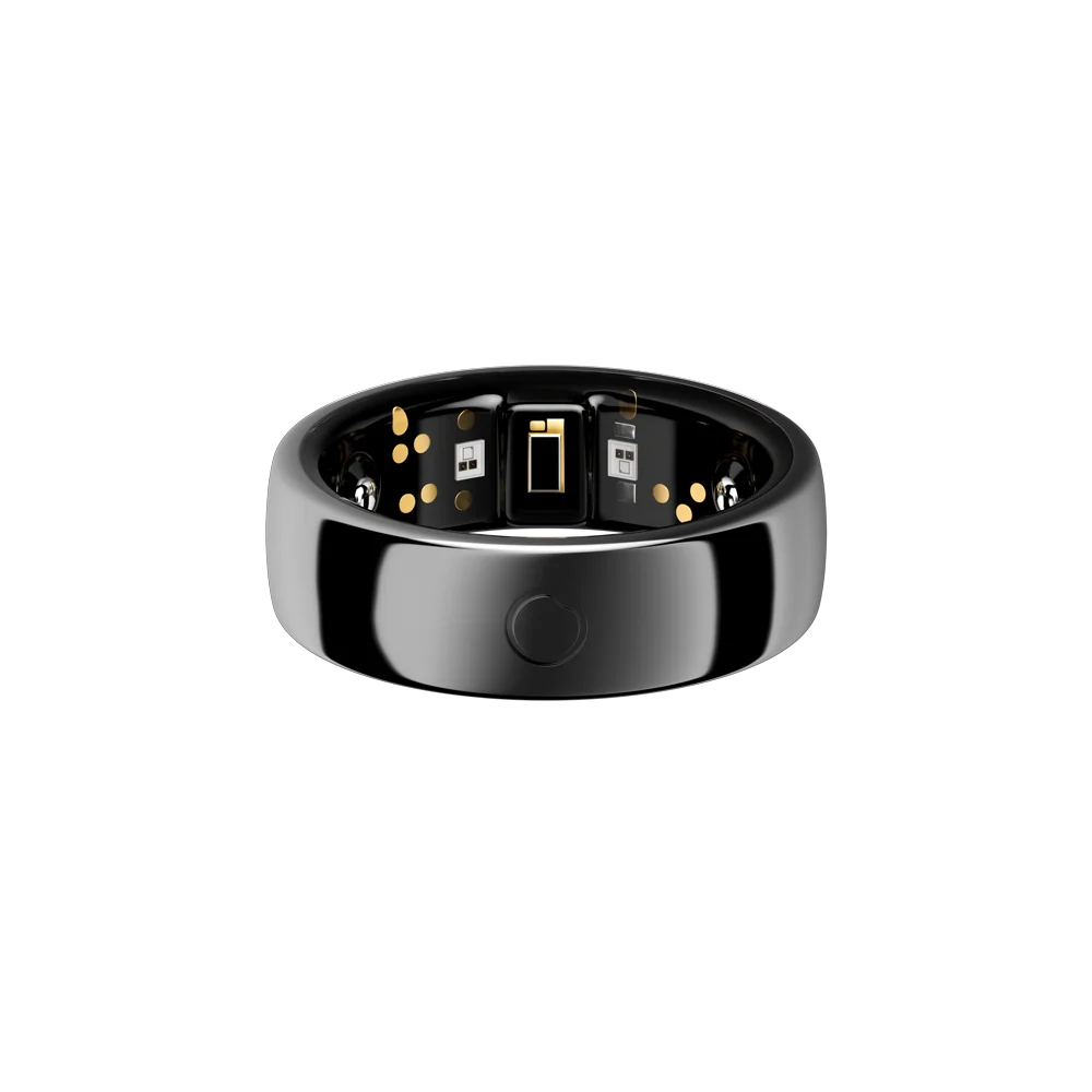 Circular Ring 2 in Obsidian Black