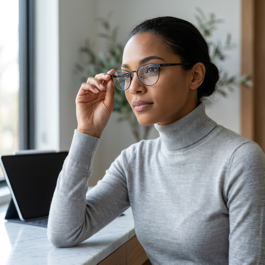 Circular Glasses - Blue Light Blocking - Eclipse 2